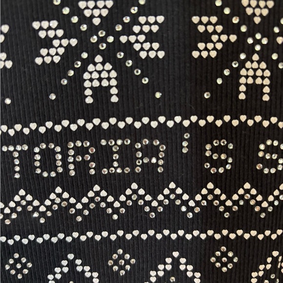 Victorias Secret Women’s Size Small Black Rhinestone Tank Top Casual Comfy - Picture 3 of 6